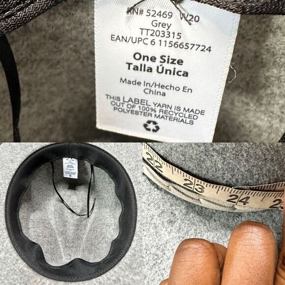 Classic Sherlock Holmes Style Grey Fedora Hat - Picture 7 of 7